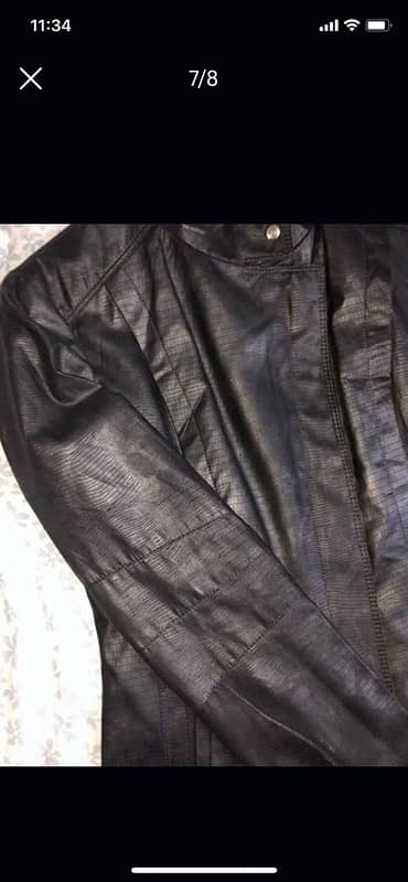 Black faux leather  jacket ( orignal) 6