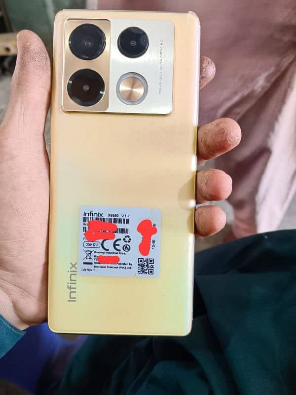 infinix NOTE 40 pro 10/10 condition 25-8-2025 tak warranty ha urg sale 0