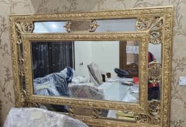 Mirror Frame with Golden Leafing