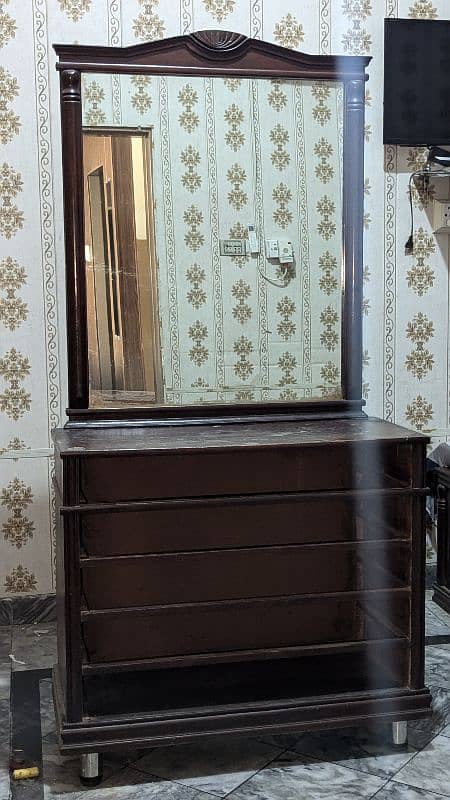 Shisham Wood Dressing Table with 5 drawers 0