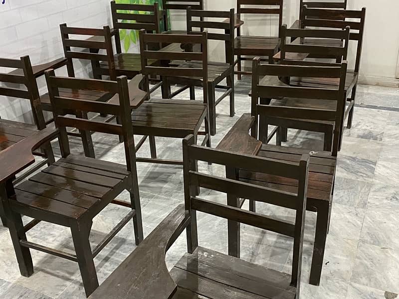 Student Chairs pure Wood 90 Pieces 1