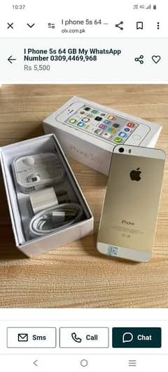 I phone 5s 64 GB my WhatsApp number 0309,4469,968