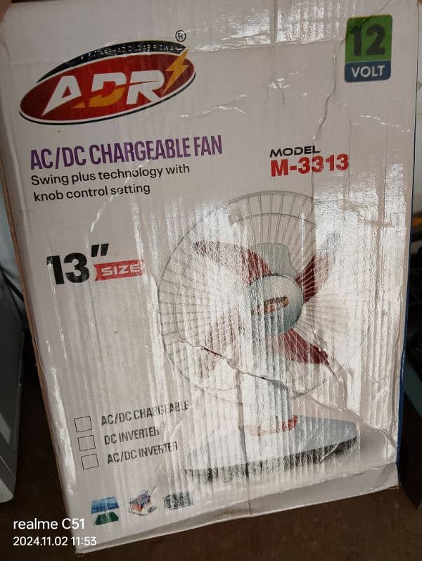 charge able Fan available 5