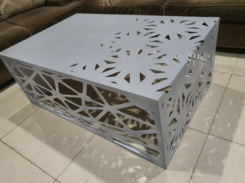 Brand New Laser Cut Metal Center Table 1