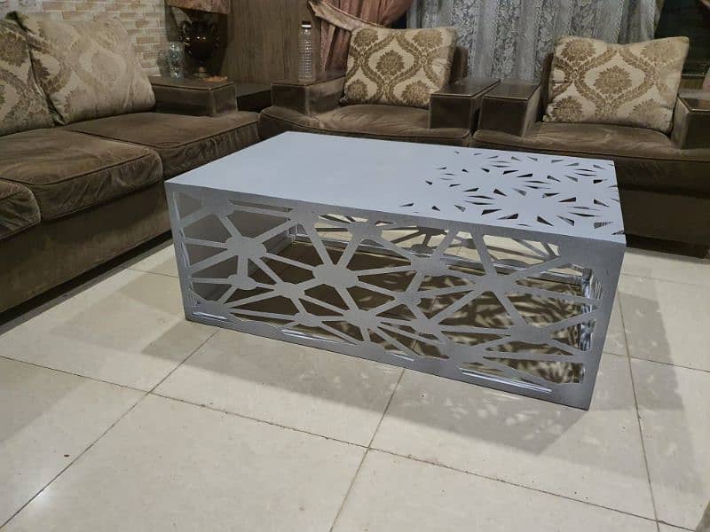 Brand New Laser Cut Metal Center Table 2