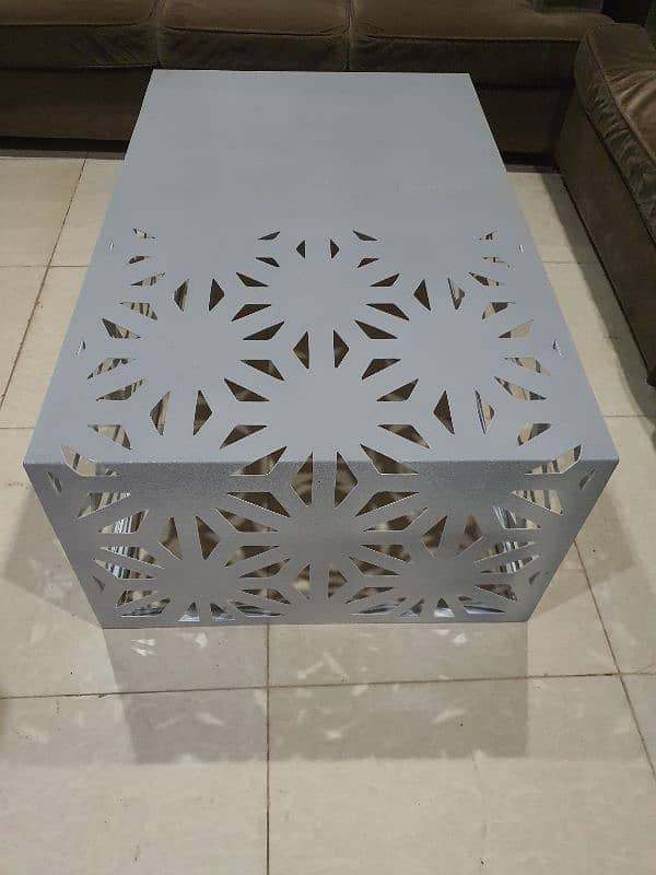 Brand New Laser Cut Metal Center Table 6