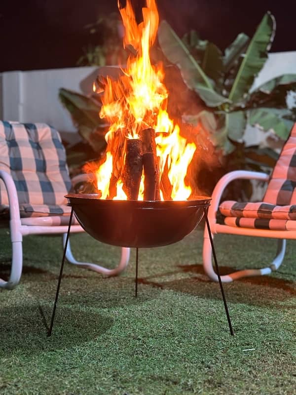 Outdoor Wood Burning Fire Pit 0