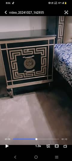 black colour bed