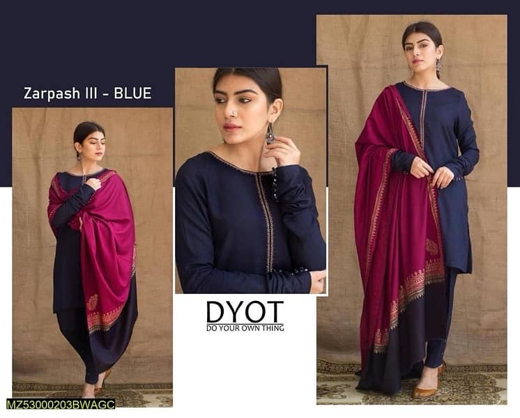 Winter dress New collection in Dhanak Fabric 0