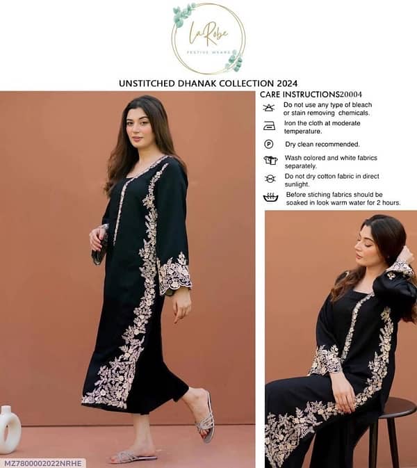 Dress For winter in Dhanak Fabric 0