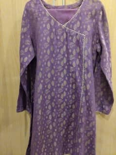 zellbury frock //purple jecured 2 pc good condition