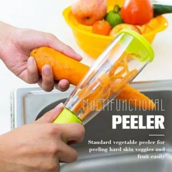 vegetable peeler with container 4