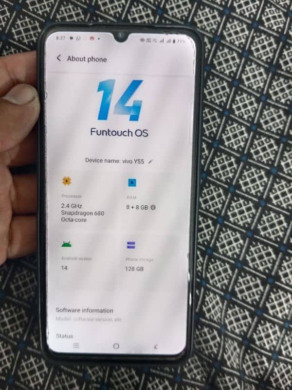 vivo y55  condition 10%10 6