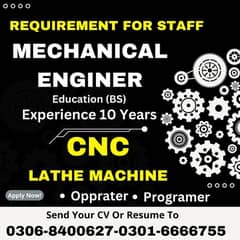 lathe machine operator required