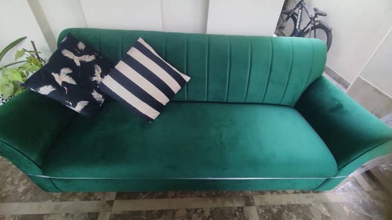 Dark Green Brand New Sofa 0