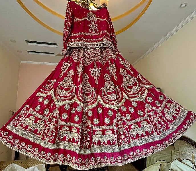 Bridal lehnga designer/ barat dress (MNR) 2