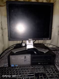 Dell LCD, CPU & Keyboard used