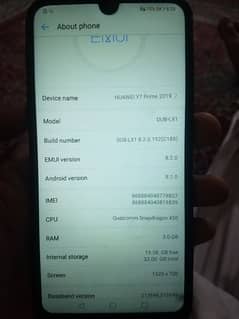 Huawei Y7 prime in  100% good condition