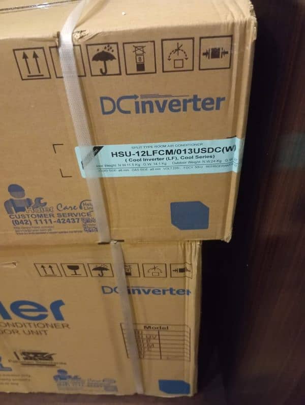 HAIER 1 TON DC INVERTER 12LF AC NEW BOX PACKED 2