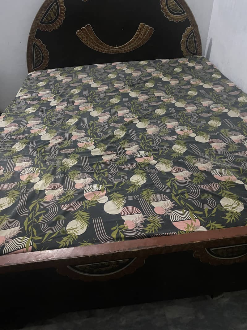 Double bed for sale paf road Mianwali 2