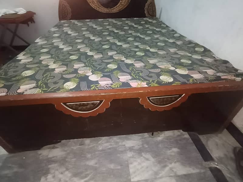 Double bed for sale paf road Mianwali 3