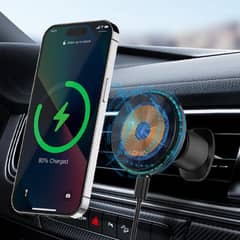 LDNIO 15W Adjustable Car Wireless Charger and Car Stand