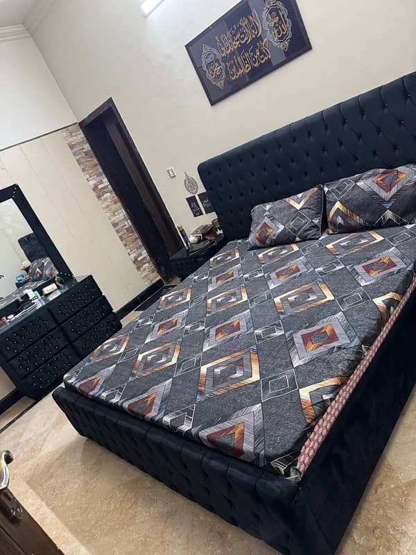 Bed set in 75k with mattress and L shape sofa set in 70k 1