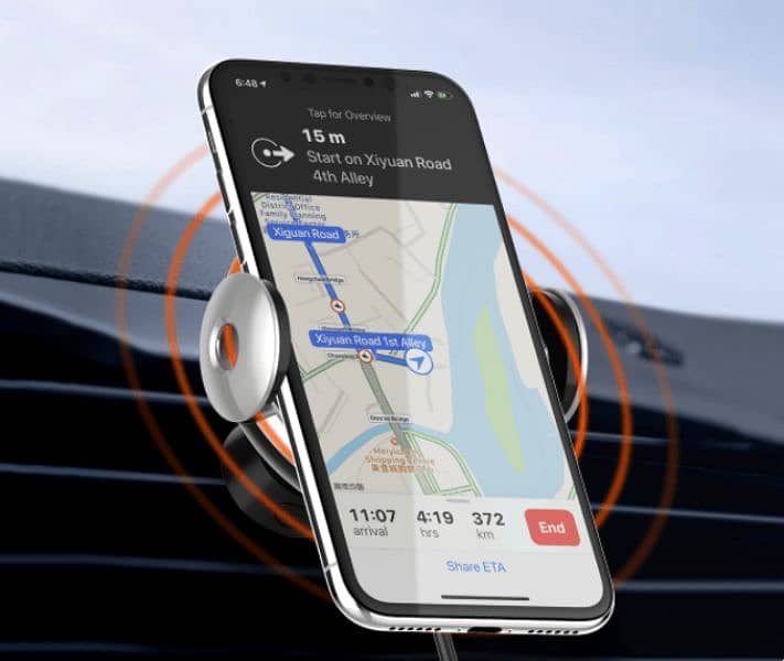 LDNIO 15W Adjustable Car Wireless Charger and Car Stand 4