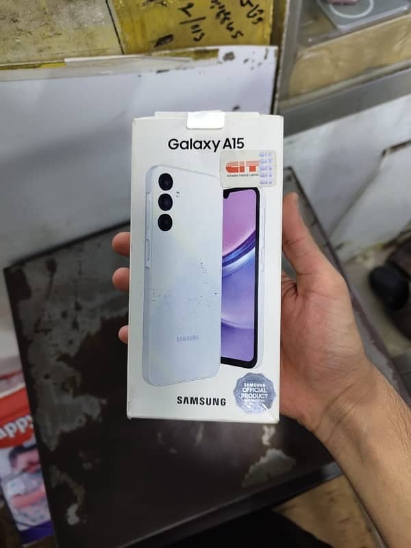 Samsung A15 - 8GB RAM, 256GB Storage. 5