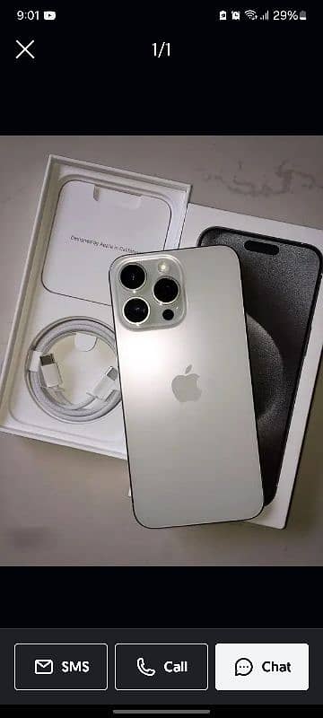 IPHONE 15 PRO MAX 256 GB  NATURE TITANIUM 1