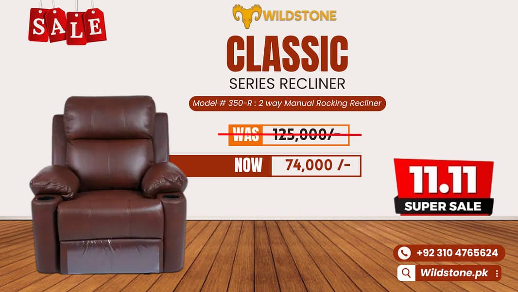 Recliner classic series / imported sofa recliner / recliner 11.11 sale 1