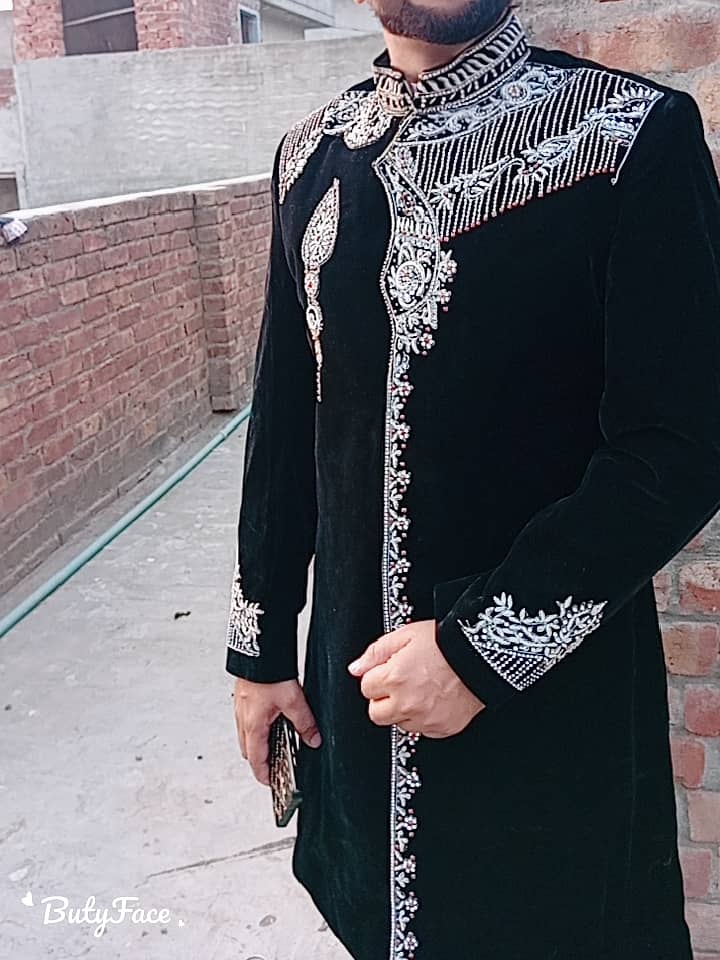 Black Sherwani 1