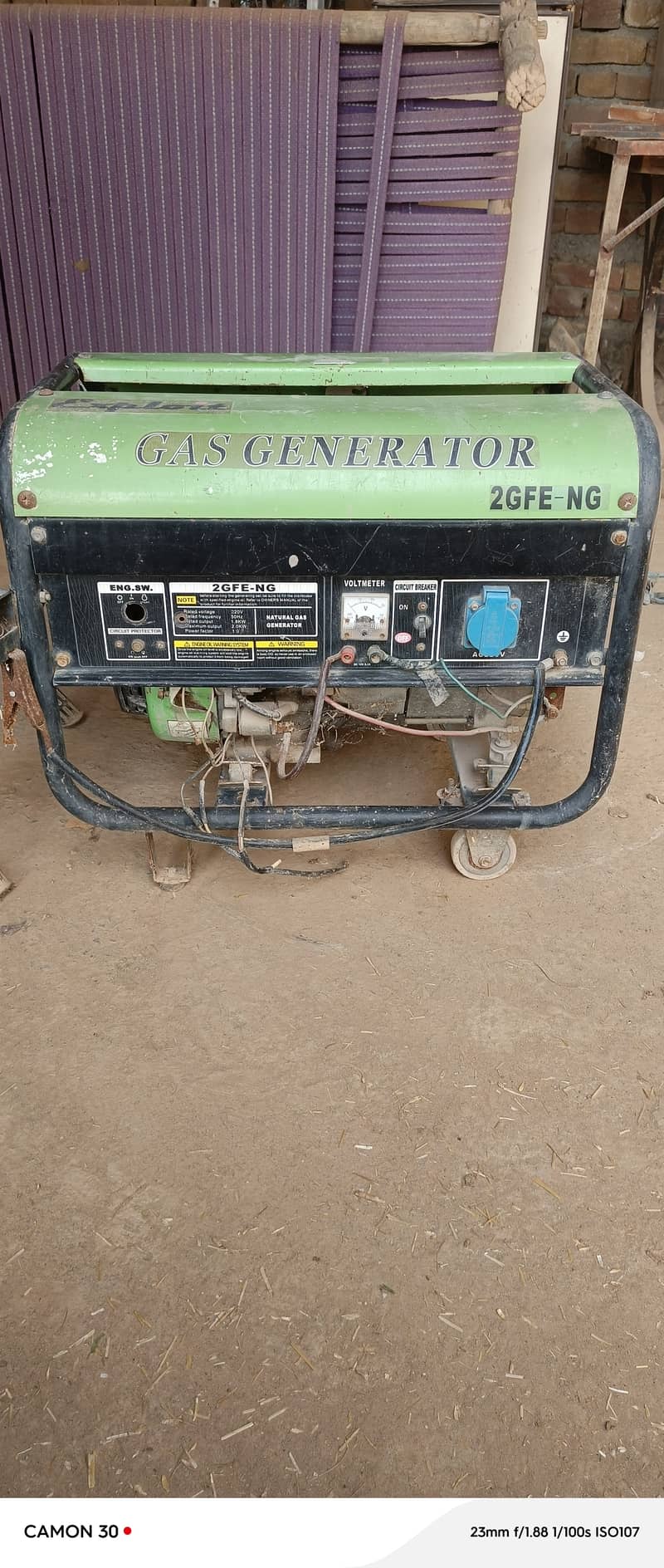 Gas and petrol generator 5