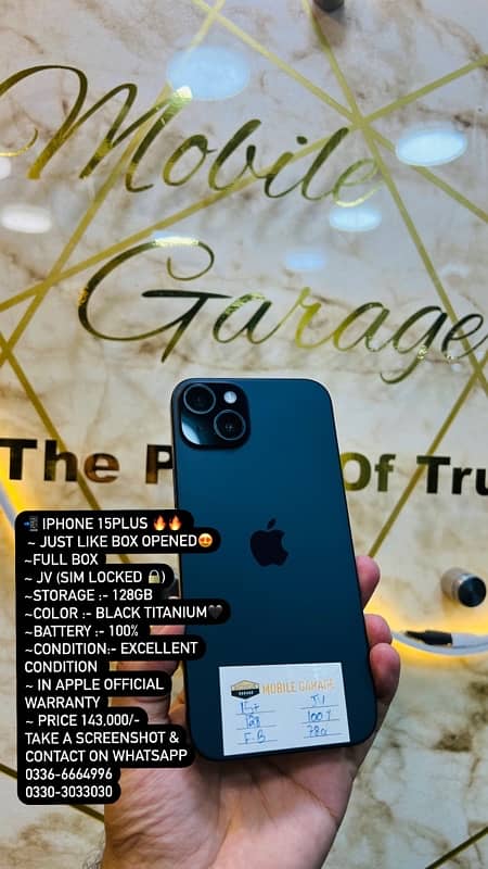 iphone 15 Plus 128gb Full box 0