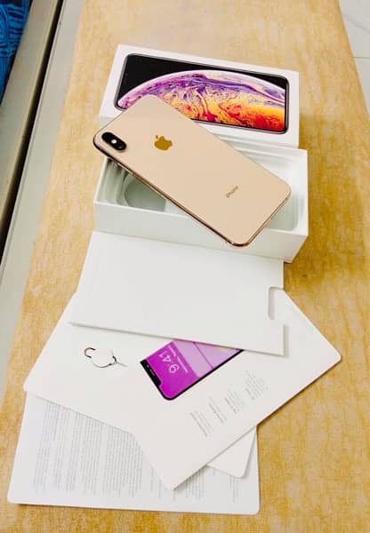 iPhone XS max 256gb all ok 10by10 pta approved Dual 81BH all pack set 2