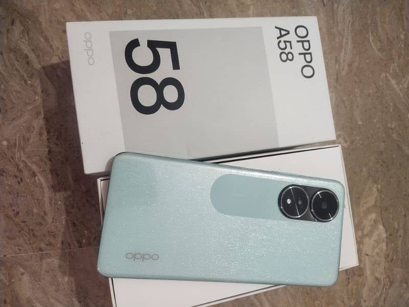 oppo a58 with box only 8/128 5