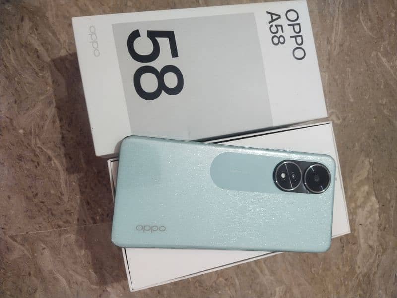 oppo a58 with box only 8/128 6