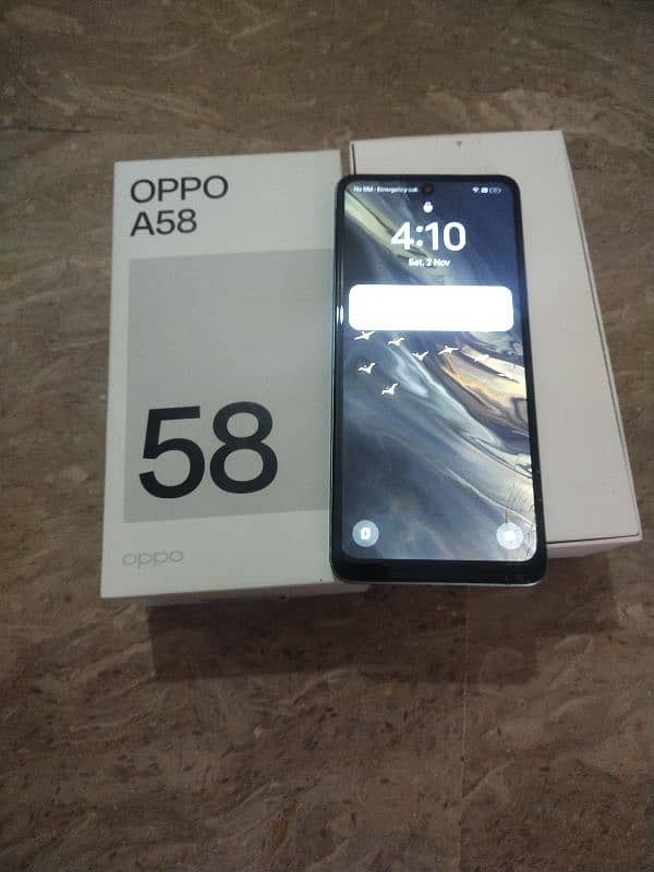 oppo a58 with box only 8/128 8