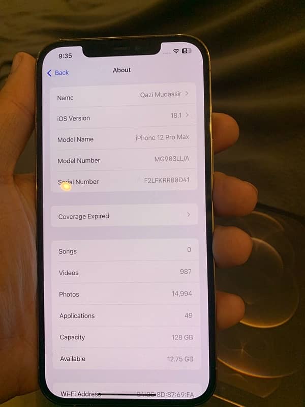 Iphone 12 Pro Max 128GB Non-PTA 4