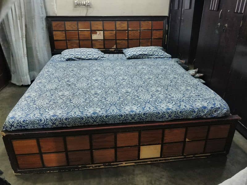 King Size bed for sale without mattress. 3