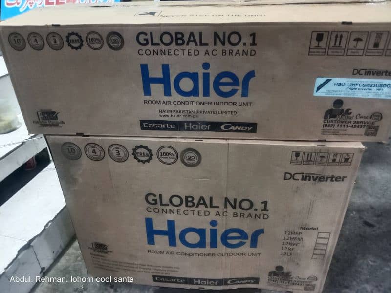 Haier AC DC inverter 1 ton 1