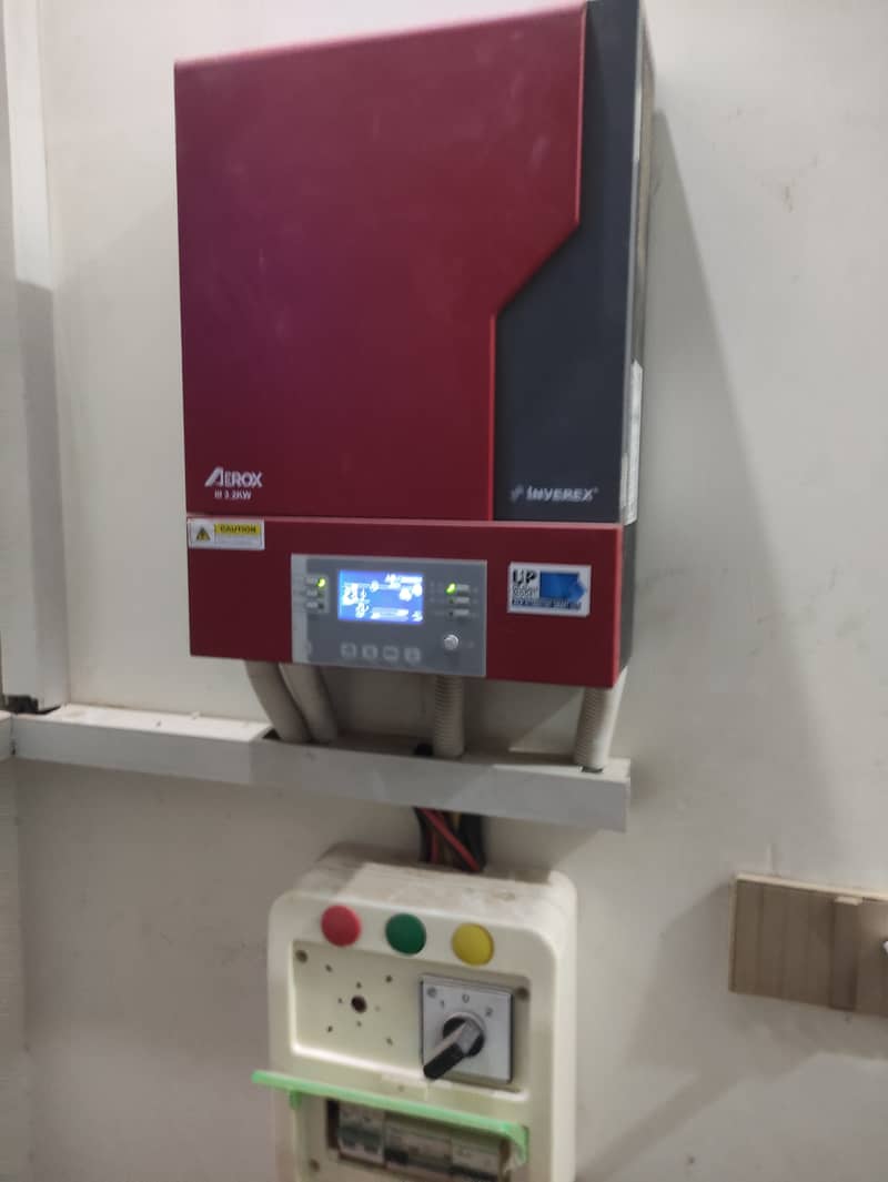 Inverex aerox 3.2 KW inverter and 6 solar panel inverex 380 watt mono 0