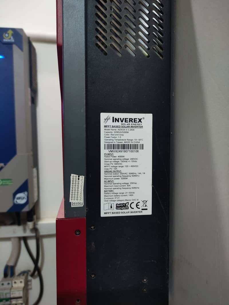 Inverex aerox 3.2 KW inverter and 6 solar panel inverex 380 watt mono 1