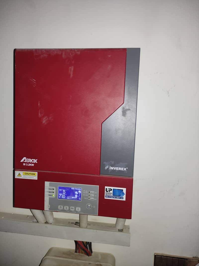 Inverex aerox 3.2 KW inverter and 6 solar panel inverex 380 watt mono 3