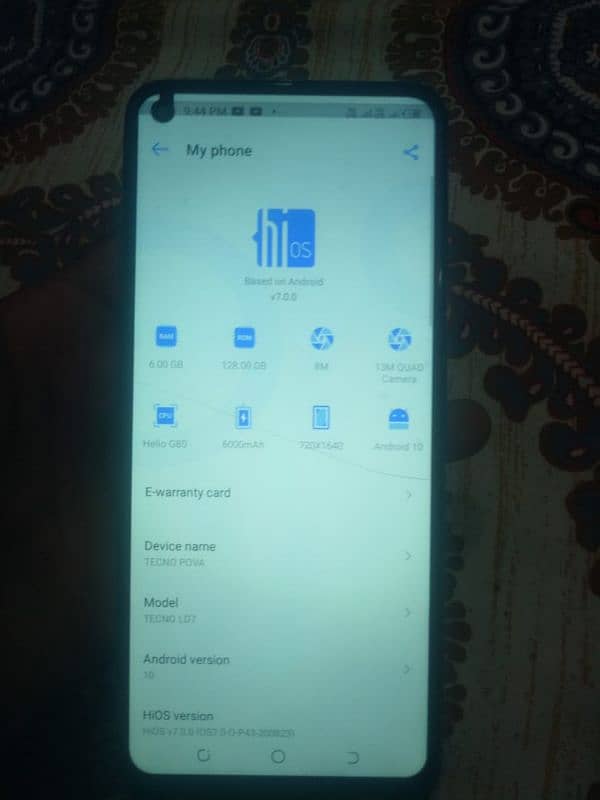 tecno pova. 6GB 128GB pta aproved 1