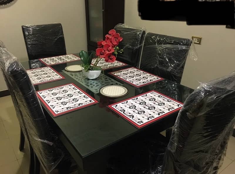 Dinning table with 6 chairs are available for sale 1