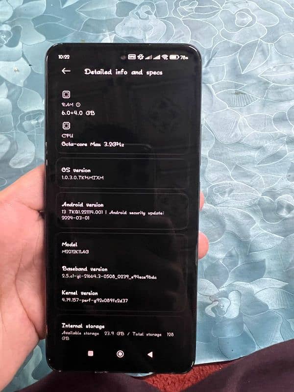 Poco F3 6+6 extendable/128Gb 5