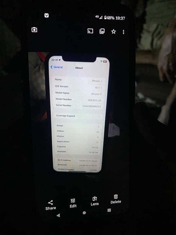 iPhone 11 64gb or water pack he WhatsApp 03163660214 4