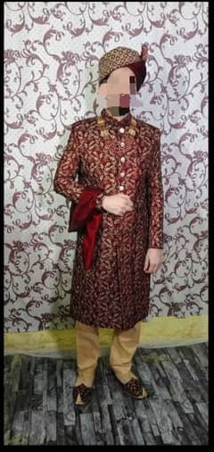 dulha sherwani set . . . cell no:03332854984