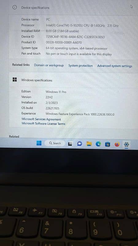 Lenovo V15 8GB RAM 1TB SSD 5